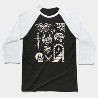 Traditiona tattoo flash Baseball T-Shirt